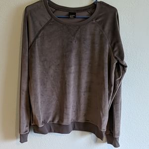 Velour sweatshirt
